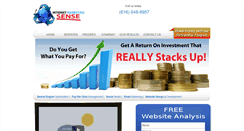 Desktop Screenshot of internetmarketingsense.com